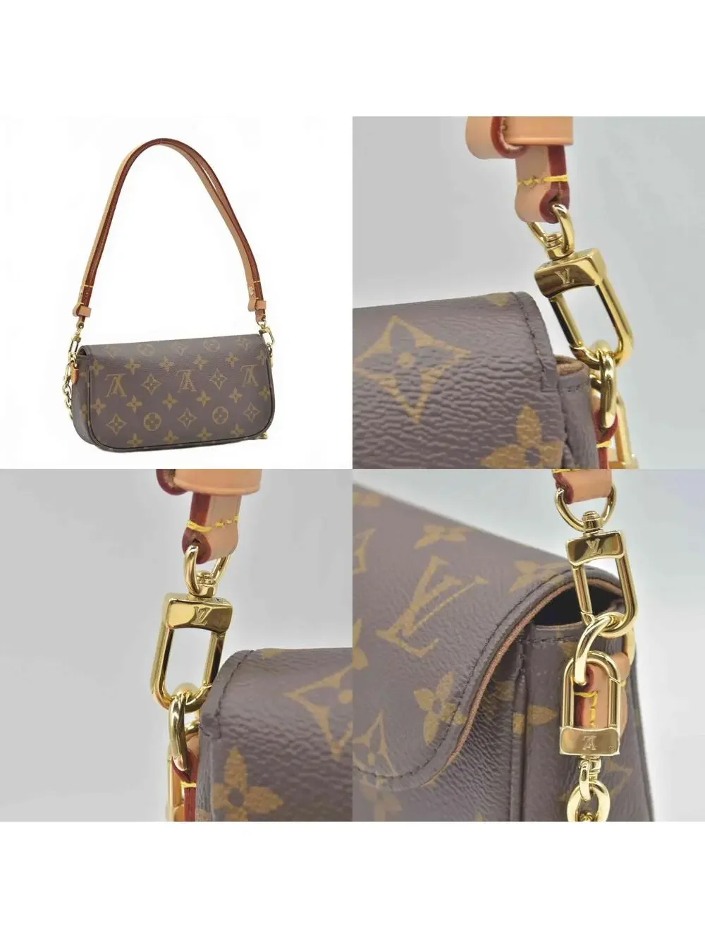 Louis Vuitton Monogram Ivy Wallet On Chain RFID